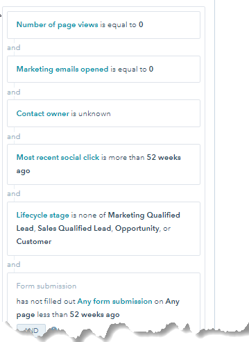 Hubspot-create-list-of-unengaged-contacts