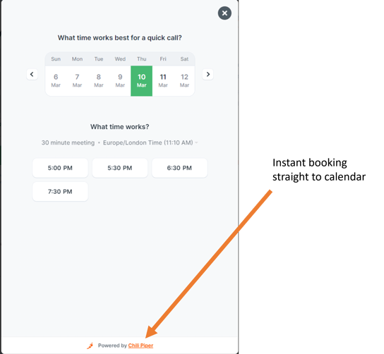 Pandadoc scheduling calendar