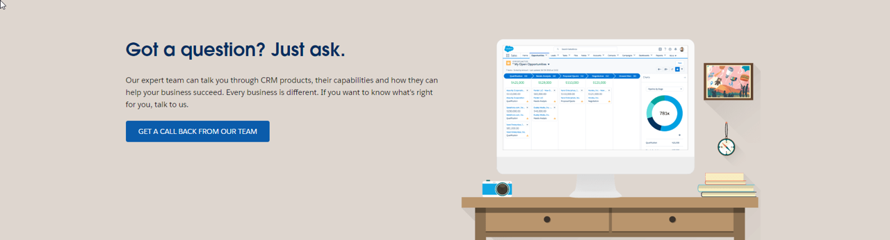 Salesforce demo page